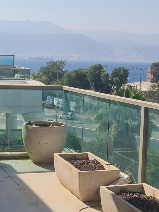 La-Palmore Luxury Apart-Residense Resort With Pool First Line Sea Side Eilat Buitenkant foto