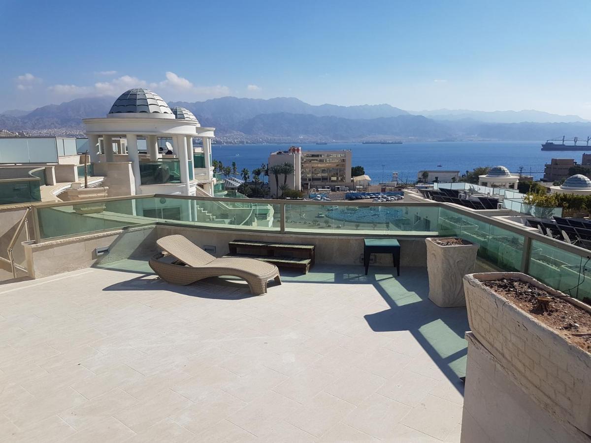 La-Palmore Luxury Apart-Residense Resort With Pool First Line Sea Side Eilat Buitenkant foto