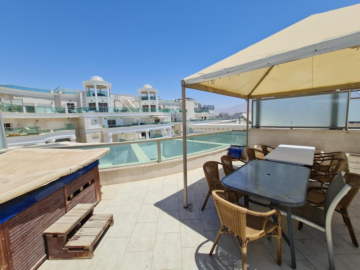 La-Palmore Luxury Apart-Residense Resort With Pool First Line Sea Side Eilat Buitenkant foto